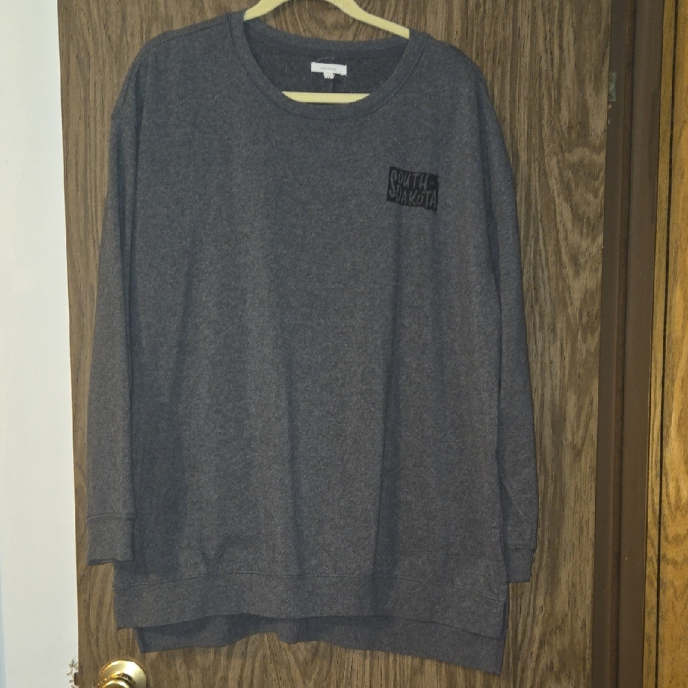 BOGO 🆓️ Maurices 'South Dakota' Dark Gray Women's Crew Neck Sweater